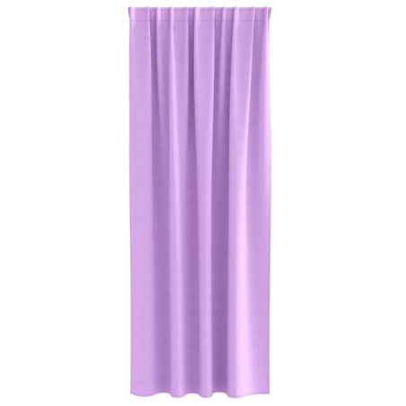 Rideaux avec des rideaux 2 pcs Violet 260 x 140 cm Polyester 