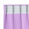 Rideaux avec des rideaux 2 pcs Violet 260 x 140 cm Polyester 