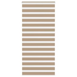 Store zèbre marron sable largeur du tissu 110,9 cm polyester 