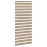 Store zèbre marron sable largeur du tissu 110,9 cm polyester 