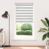 Store zèbre gris clair largeur du tissu 110,9 cm polyester 