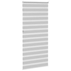 Store zèbre gris clair largeur du tissu 110,9 cm polyester 