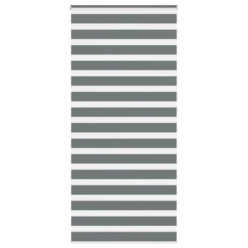 Store zèbre gris foncé largeur du tissu 110,9 cm polyester 