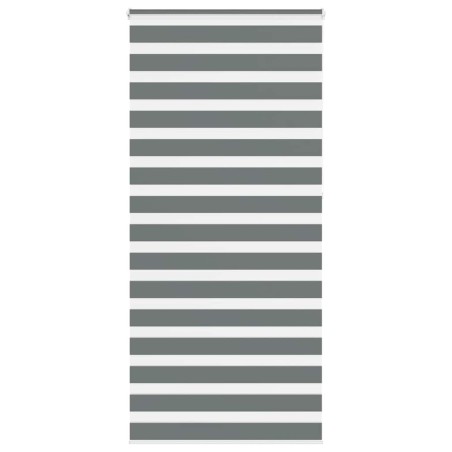 Store zèbre gris foncé largeur du tissu 110,9 cm polyester 