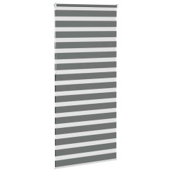 Store zèbre gris foncé largeur du tissu 110,9 cm polyester 