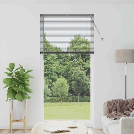 Store de Fenêtre Gris foncé 80 x 130 cm Aluminium 