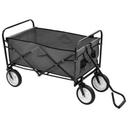 Chariot à main pliable Acier Gris 