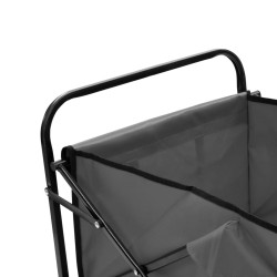 Chariot à main pliable Acier Gris 