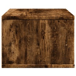 Support d'imprimante chêne fumé 40x32x22,5 cm bois d'ingénierie 