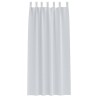 Rideaux avec des rideaux 2 pcs Gris pâle 245 x 140 cm Polyester 