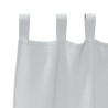 Rideaux avec des rideaux 2 pcs Gris pâle 245 x 140 cm Polyester 