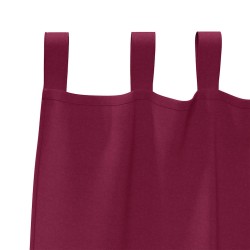 Rideaux avec des rideaux 2 pcs Bordeaux 245 x 140 cm Polyester 