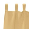 Rideaux avec des rideaux 2 pcs Beige 245 x 140 cm Polyester 