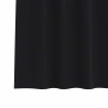 Rideaux avec des rideaux 2 pcs Noir 245 x 140 cm Polyester 