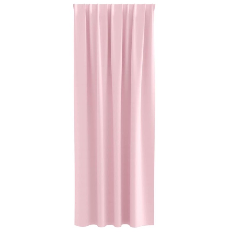 Rideaux avec des rideaux 2 pcs Rose bébé 260 x 140 cm Polyester 