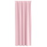 Rideaux avec des rideaux 2 pcs Rose bébé 260 x 140 cm Polyester 