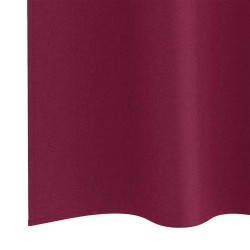 Rideaux avec des rideaux 2 pcs Bordeaux 260 x 140 cm Polyester 