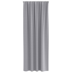 Rideaux 2 pcs Gris clair 260 x 140 cm Polyester 