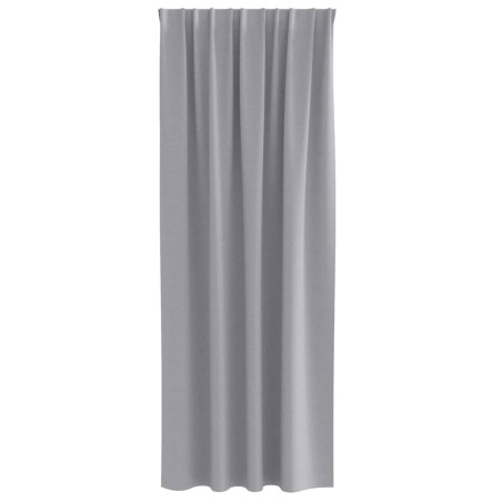 Rideaux 2 pcs Gris clair 260 x 140 cm Polyester 