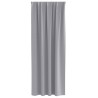 Rideaux 2 pcs Gris clair 260 x 140 cm Polyester 