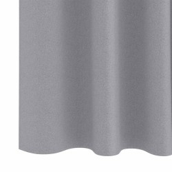 Rideaux 2 pcs Gris clair 260 x 140 cm Polyester 