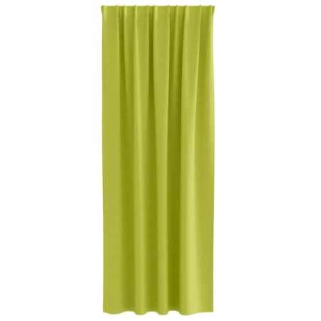 Rideaux 2 pcs Pomme verte 260 x 140 cm Polyester 