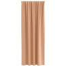 Rideaux 2 pcs Marron clair 260 x 140 cm Polyester 