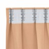 Rideaux 2 pcs Marron clair 260 x 140 cm Polyester 