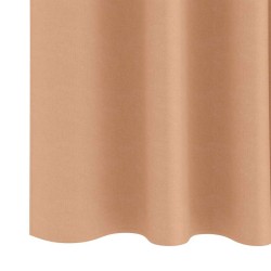 Rideaux 2 pcs Marron clair 260 x 140 cm Polyester 