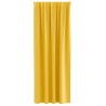 Rideaux 2 pcs jaune moutarde 260 x 140 cm Polyester 