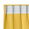 Rideaux 2 pcs jaune moutarde 260 x 140 cm Polyester 