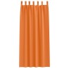 Rideaux 2 pcs Orange vif 245 x 140 cm Polyester 
