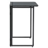 Table de jardin pliante noir 90 x 51 x 75 cm polyrotin 