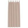 Rideaux avec des rideaux 2 pcs Taupe 245 x 140 cm Polyester 