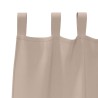 Rideaux avec des rideaux 2 pcs Taupe 245 x 140 cm Polyester 