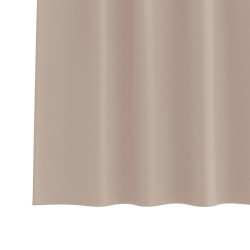 Rideaux avec des rideaux 2 pcs Taupe 245 x 140 cm Polyester 