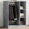 Garde-robe gris béton 77x48x102 cm bois d'ingénierie 