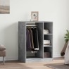 Garde-robe gris béton 77x48x102 cm bois d'ingénierie 