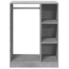 Garde-robe gris béton 77x48x102 cm bois d'ingénierie 