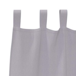 Rideaux 2 pcs Gris métallique 245 x 140 cm Polyester 