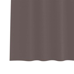 Rideaux 2 pcs Marron foncé 245 x 140 cm Polyester 