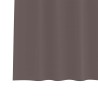Rideaux 2 pcs Marron foncé 245 x 140 cm Polyester 