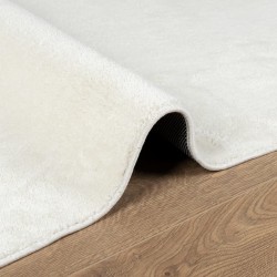 Tapis OVIEDO à poils courts crème 160x230 cm 