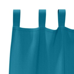 Rideaux avec des rideaux 2 pcs Turquoise 245 x 140 cm Polyester 