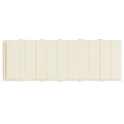 Coussin de chaise longue crème 180x60x4 cm tissu oxford 