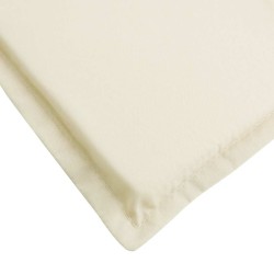 Coussin de chaise longue crème 180x60x4 cm tissu oxford 