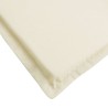 Coussin de chaise longue crème 180x60x4 cm tissu oxford 