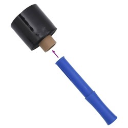 Films étirables 10 pcs noir 23 μm 10 cm x 300 m 