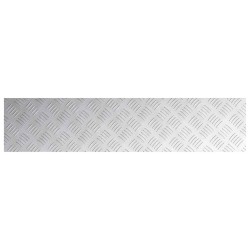 Pack de 2 plaques antidérapantes en aluminium 90x20 cm 
