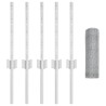Poteaux de Clôture 5 pcs U-Channel 40 cm Acier Galvanisé 